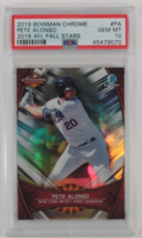 2019 Bowman Chrome Pete Alonso 2018 Afl Fall Stars PSA 10 Gemma Mint Afl-Pa - $1,959.48 MXN