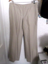 Ann Taylor Women&#39;s Side Zipper Mid Rise Flat Front Cotton Silk Pants Sz 10P - $19.80