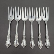 Set of 6 Oneida Salad Fork KENNETT Square Distinction Deluxe STAINLESS S... - $37.39