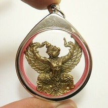 GARUDA BIG LOCKET PHAYA KRUT THAI AMULET MAGIC EAGLE BIRD PROTECTION PEN... - £41.23 GBP