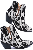 Western Cut Out Animal Hair Booties - $175.00