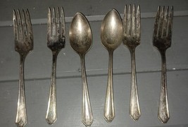 6 Pieces Simeon L. &amp; George H. Rogers A14 Oneida 1934 Silverware Teaspoo... - $18.00