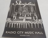 Showplace Radio City Music Hall Rockefeller Center Program March 24, 195... - £8.79 GBP