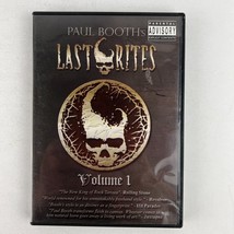 Paul Booth s Last Rites Volume 1 DVD ~RARE - £78.94 GBP