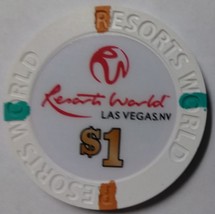Resorts World Casino Las Vegas, NV $1 Chip, Uncirculated - £3.88 GBP
