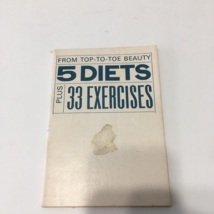 Vintage good housekeeping s top to toe beauty book 5 diets plus 33 exercises - £15.46 GBP