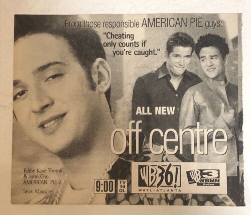 Off Centre Tv Guide Vintage Print Ad Eddie Kaye Thomas John Cho Tpa7 - £4.46 GBP