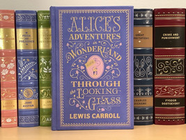 Alice&#39;s Adventures in Wonderland &amp; Through the Looking Glass by Carroll -Leather - £37.49 GBP