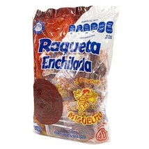 Miguelito Raqueta Paleta Enchilada Mexican Candy Hot Chili Lollipops 40 Pcs - $21.73