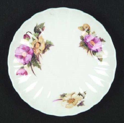 Shelley Begonia Saucer 5 7/8 " Pink and Yellow Flowers - $5.45