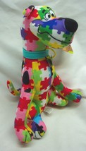 SCOOBY-DOO Dog W/ Puzzle Print 9&quot; Plush Stuffed Animal Toy New - £12.85 GBP