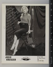 Josie Kreuzer Autograph Signed 8x10 B&amp;W Promo Promotional Photo tob - $44.54