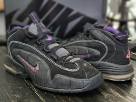 2010 Nike Air Max Penny I Black/Purple Basketball Shoes 311089-002 Men 9.5 - $60.78