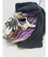 Vintage Halloween Rubber Mask - Fang Face Scary Hooded - Be Something St... - $98.95