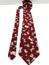 Tie 1990&#39;s 101 Dalmatians Empire High Fashion Collection Rare Red Floral... - £13.98 GBP