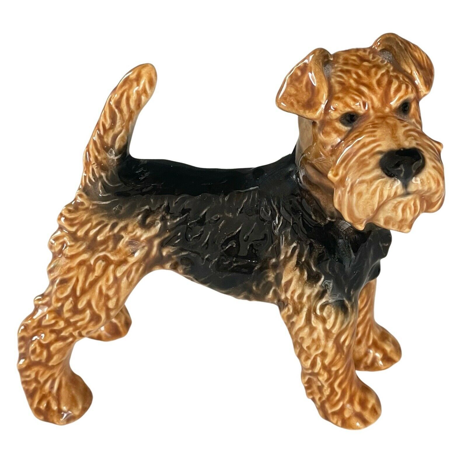 Vintage Handcrafted Goebel Airedale Terrier Dog Statue Germany - $74.24