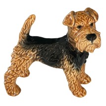 Vintage Handcrafted Goebel Airedale Terrier Dog Statue Germany - £58.24 GBP