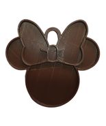 Minnie Mouse Themed Face Ears Shape Brown Christmas Ornament Made In USA... - £3.90 GBP