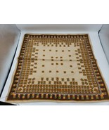 vintage polyester floral 60s 70s mcm Handkerchief Scarf Square Yellow 20... - $13.00 CAD