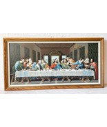 The Last Supper Paint By Number Completed &amp; Framed Painting Vintage 18&quot; ... - $94.95