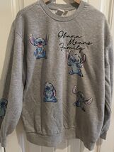 Disney Lilo &amp; Stitch Men’s Size XL Pullover Sweatshirt Gray - $34.00