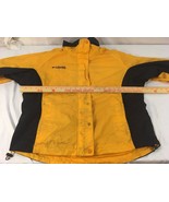 Womens Columbia Yellow Dark Blue Large Long Sleeve Jacket - £13.69 GBP