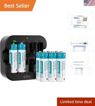 Rechargeable AA Lithium Battery 8-Pack with Fast USB-C Charger - 3500mWh - $39.50