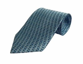 Gran Hotel Bahia Del Duque 100% Silk Blue Logo Men’s Tie Necktie  - £12.81 GBP