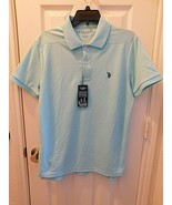 U.S. POLO ASSN. Men&#39;s Performance Short Sleeve Polo Shirt X-LARGE Pool B... - $32.92