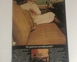 Chevrolet Concours Print Ad Advertisement 1970’s pa10 - $6.92