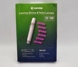 AUVON Lancing Device Blood Lancing Pen 100pcs 30 Gauge Lancets for Blood Sugar - £10.24 GBP