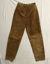 Evan Davies 100% Leather Brown Pants - Size 10 Women’s - £21.45 GBP
