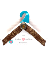 Lindsay Phillips Large Kasha Tiger&#39;s Eye Switch Flops NEW - $4.95