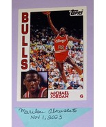 1992-93 Topps Archives Michael Jordan 52 Chicago Bulls North Carolina Ta... - £29.40 GBP