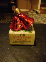 Avon Christmas Bells To A Wild Rose Cologne 1.0 Oz - £16.51 GBP