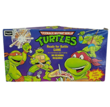VINTAGE 1990 TEENAGE MUTANT NINJA TURTLES READY FOR BATTLE BOARD GAME TMNT  - $19.00