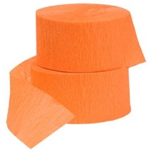 4 ROLLS Crepe Paper Streamers 290 ft Total-Made in USA (Orange) - $9.89