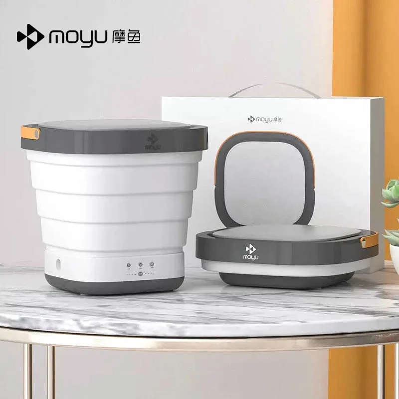 Moyu Folding washing machine XPB08-F1C Portable laundry Mini portable wa... - $154.95