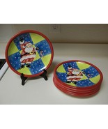 Claire Ware Santa Clause Stoneware 6 Plates 9 1/4 Inch Santa With Candy ... - £48.88 GBP