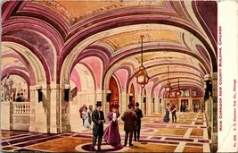 Vtg Postcard 1910 - Interior - Main Courridor New County Building Chicago IL - £11.10 GBP