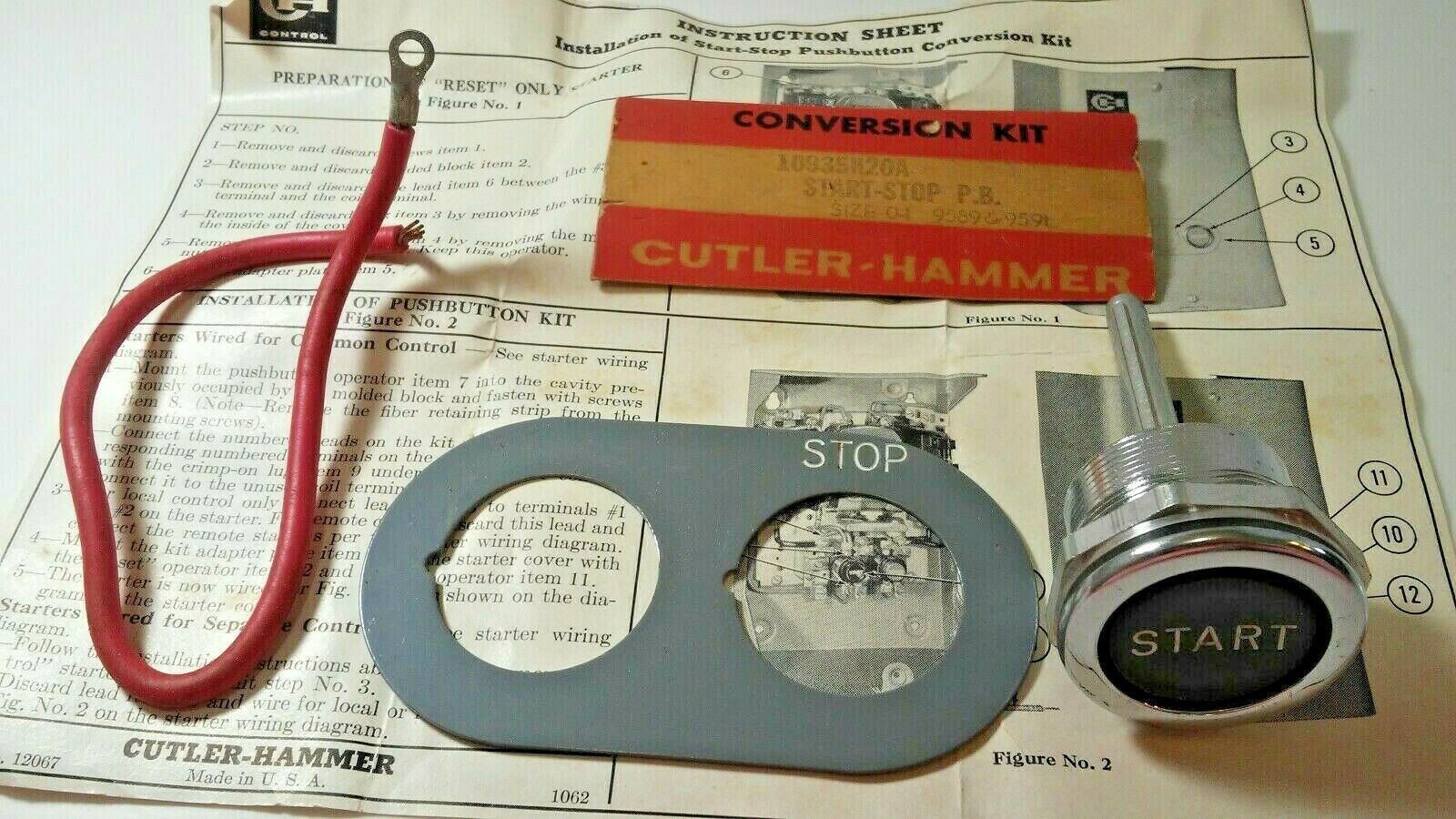 10935H20A PARTS ONLY CUTLER HAMMER START PUSH BUTTON - $18.39