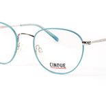 Cinque Por Vistan 11028 2 Turquesa/Plata Único Gafas 49-20-145mm Alemania - $82.56