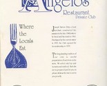Dinner at Angelos&#39; Restaurant Private Club Menu Knoxville Tennessee  - $27.72