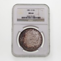 1881-O Silver Morgan Dollar Graded by NGC as MS-64 - £272.75 GBP