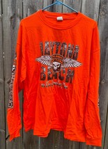 Men’s XL Daytona Beach Bike Week 2015 74th Annual Long Sleeve T Shirt Gr... - $20.00