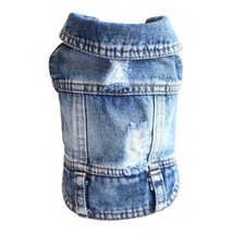 Xs 2xl denim dog clothes cowboy pet dog coat puppy clothing for small dogs jeans jacket thumb200