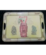 SAKURA EVOLUTION Plastic Serving Tray W/Handles Zombie Tiki Surf 19.5&quot; X... - £38.52 GBP