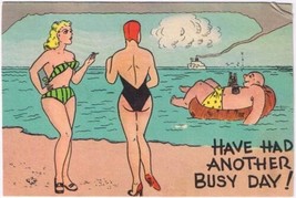 Postcard Comic Have Had Another Busy Day - $3.95