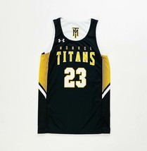 Under Armour Monroe Titans Reversible Basketball Jersey Youth Medium Bla... - $13.50