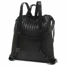 NWB Michael Kors Winnie Large Quilted Nylon Black Drawstring Backpack Dust Bag - £94.16 GBP